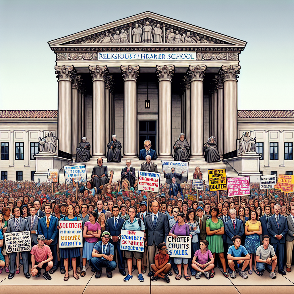 AI-generated news visualization