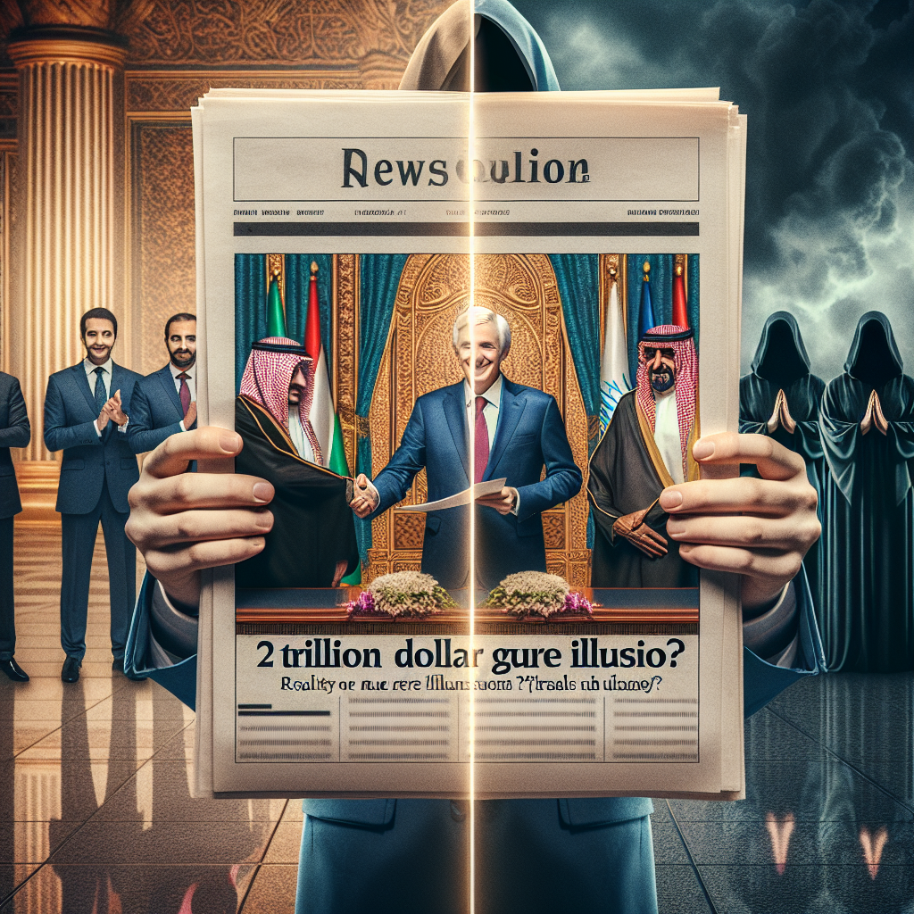 AI-generated news visualization