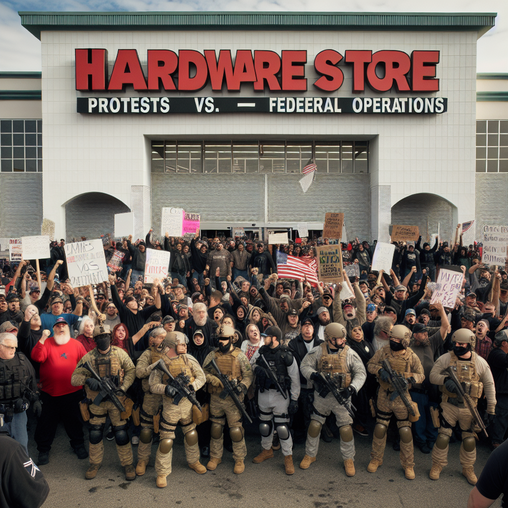 AI-generated news visualization