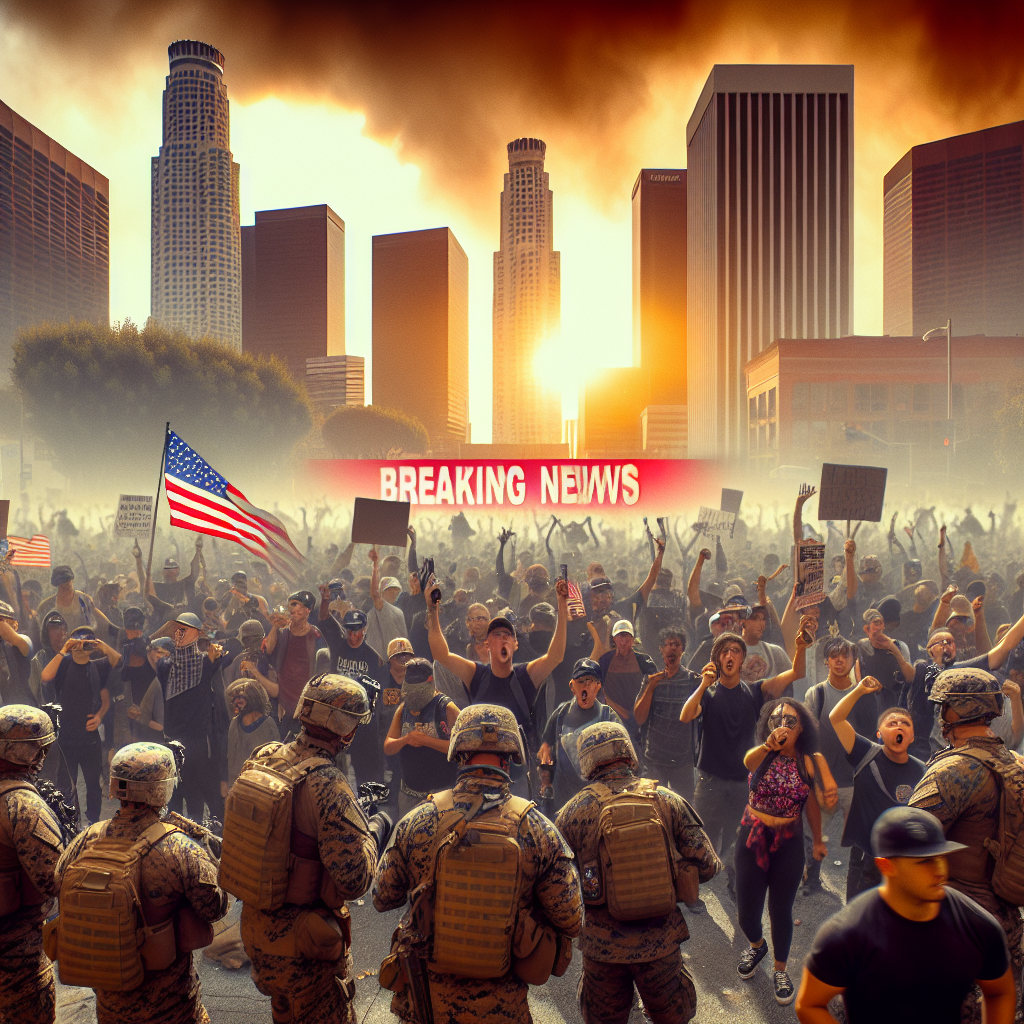 AI-generated news visualization